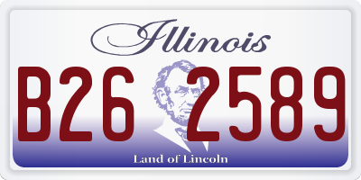 IL license plate B262589