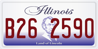 IL license plate B262590