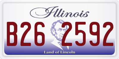 IL license plate B262592