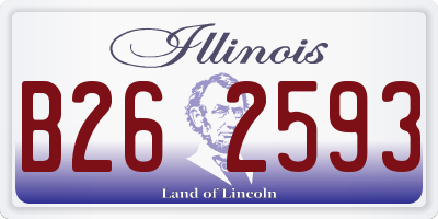 IL license plate B262593