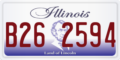 IL license plate B262594