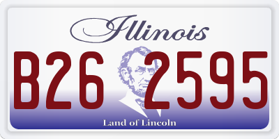 IL license plate B262595