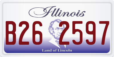 IL license plate B262597