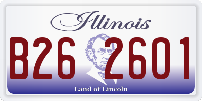 IL license plate B262601