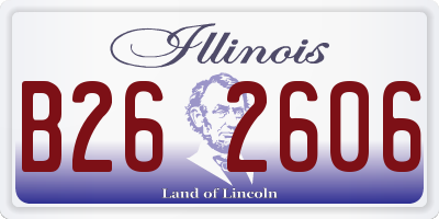 IL license plate B262606