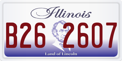 IL license plate B262607