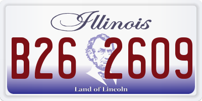 IL license plate B262609