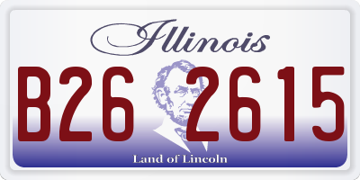 IL license plate B262615
