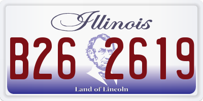 IL license plate B262619