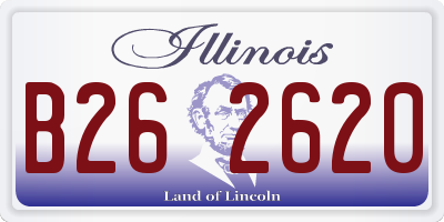 IL license plate B262620