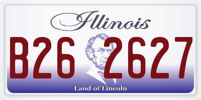 IL license plate B262627