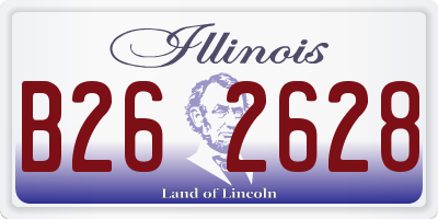 IL license plate B262628