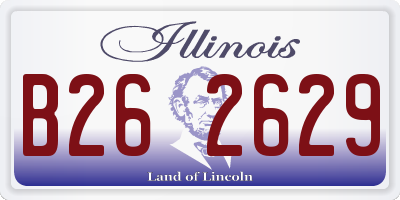 IL license plate B262629