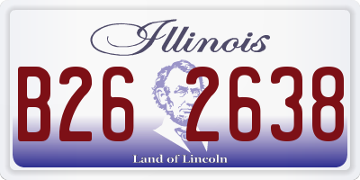 IL license plate B262638