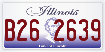 IL license plate B262639