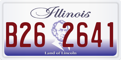 IL license plate B262641