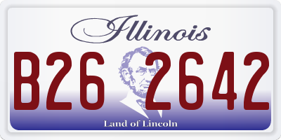 IL license plate B262642