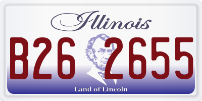 IL license plate B262655