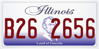 IL license plate B262656