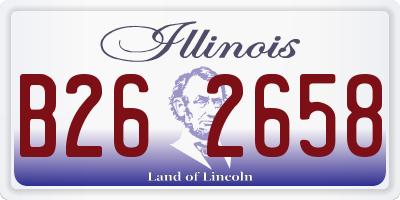 IL license plate B262658