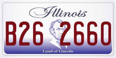 IL license plate B262660
