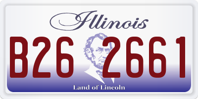 IL license plate B262661
