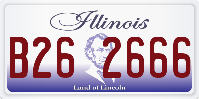 IL license plate B262666