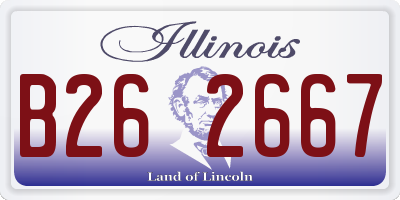 IL license plate B262667