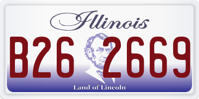 IL license plate B262669