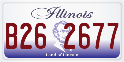 IL license plate B262677