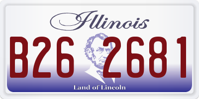 IL license plate B262681