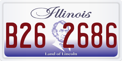 IL license plate B262686