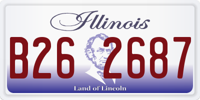 IL license plate B262687
