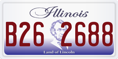 IL license plate B262688