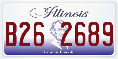 IL license plate B262689