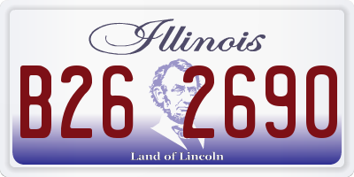 IL license plate B262690