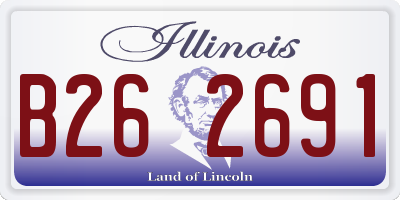 IL license plate B262691