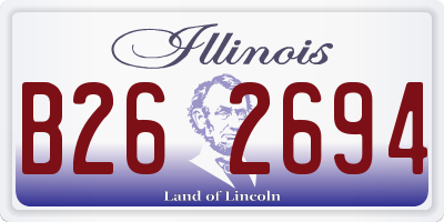 IL license plate B262694