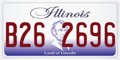 IL license plate B262696