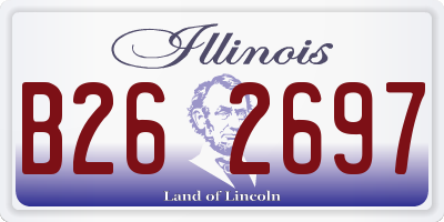 IL license plate B262697