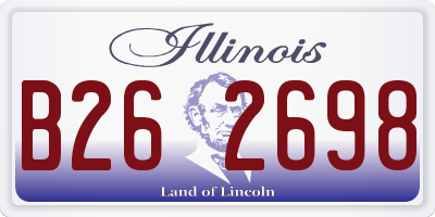 IL license plate B262698