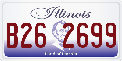 IL license plate B262699