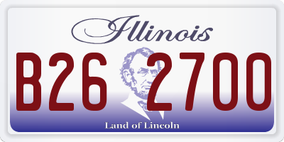 IL license plate B262700