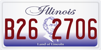 IL license plate B262706
