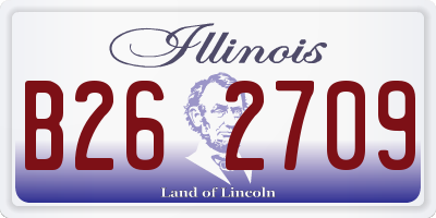 IL license plate B262709