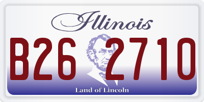 IL license plate B262710