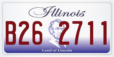 IL license plate B262711