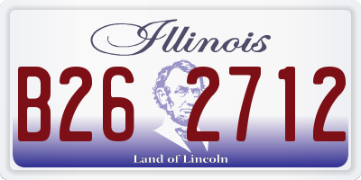 IL license plate B262712