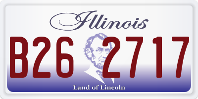 IL license plate B262717