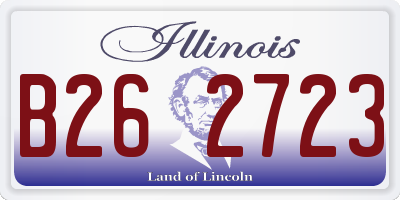 IL license plate B262723